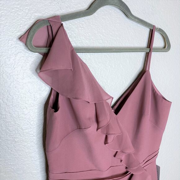 Marchesa Notte Bridesmaids NWT Ruffle Trim Gown 8 - Picture 4 of 11